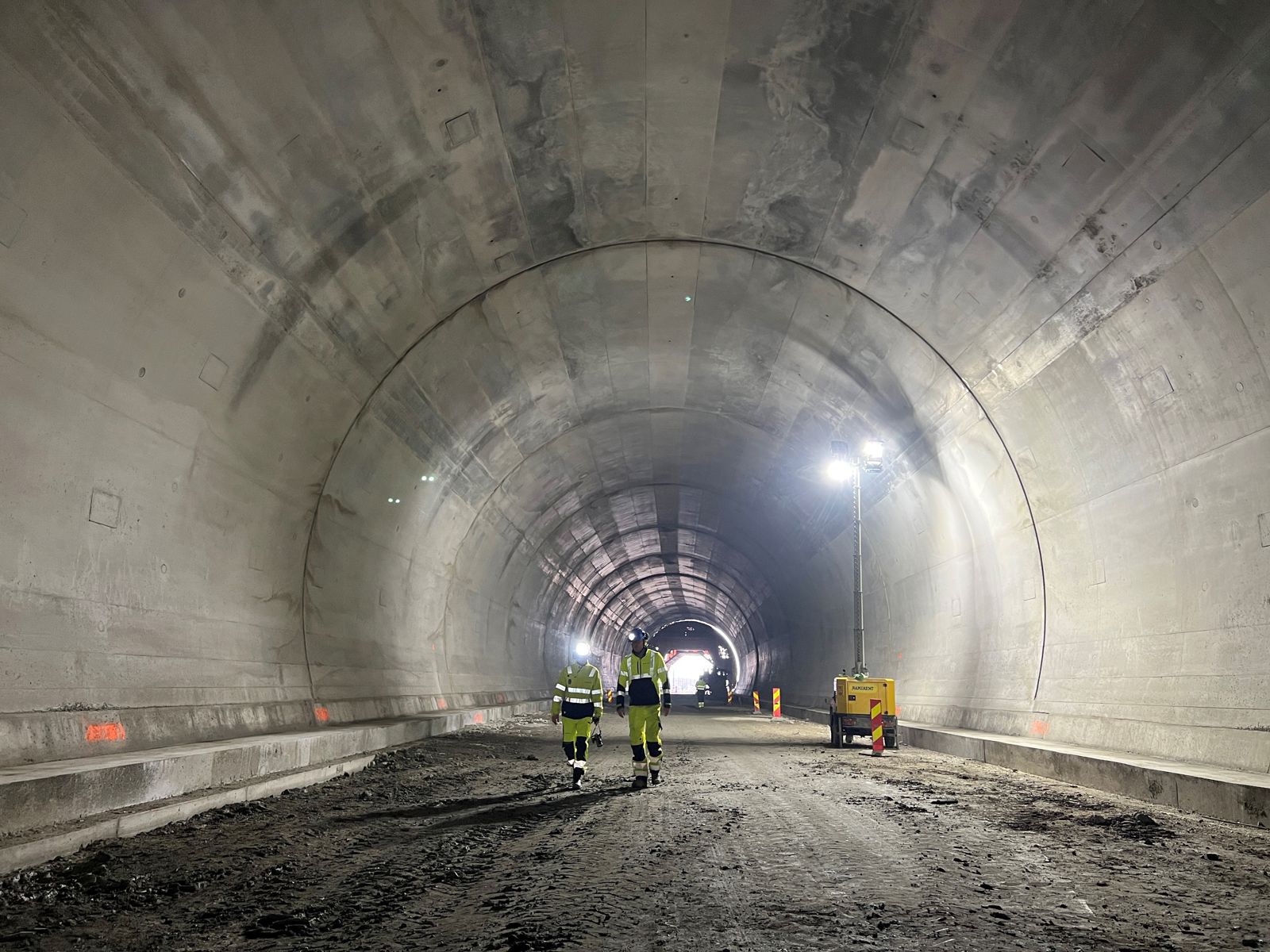 Foto fra tunnelen.