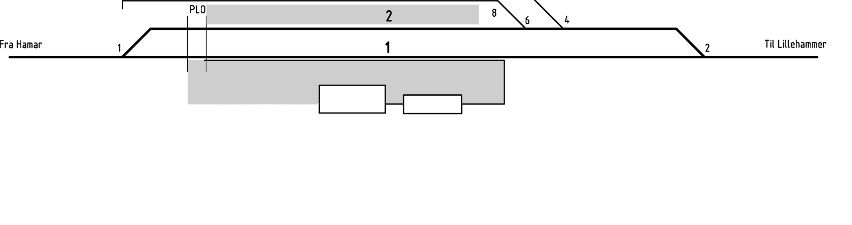 Track plan Brumunddal station