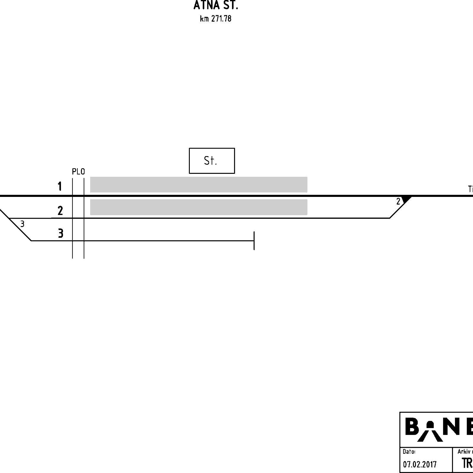 Track plan Atna stasjon