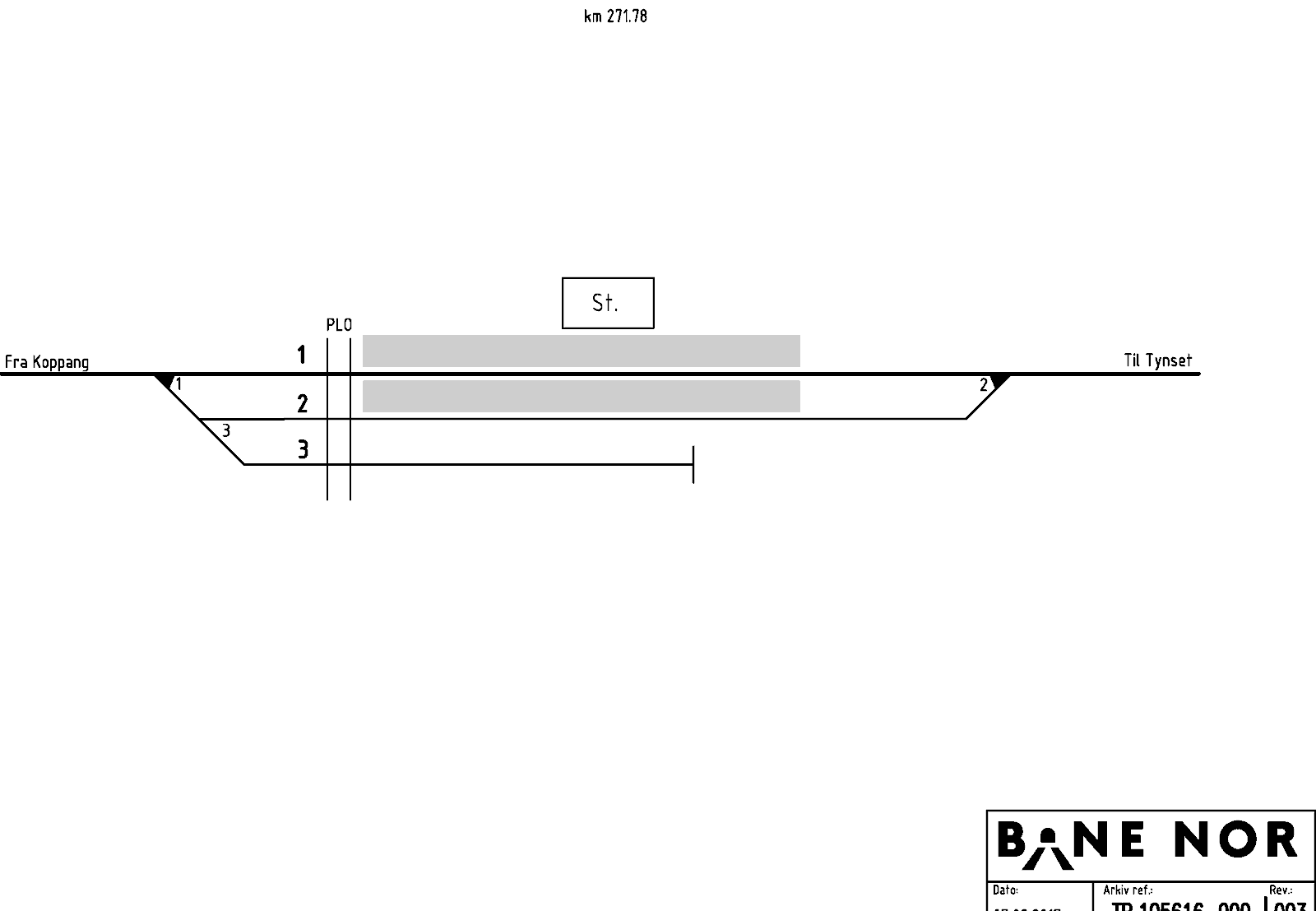 Track plan Atna stasjon