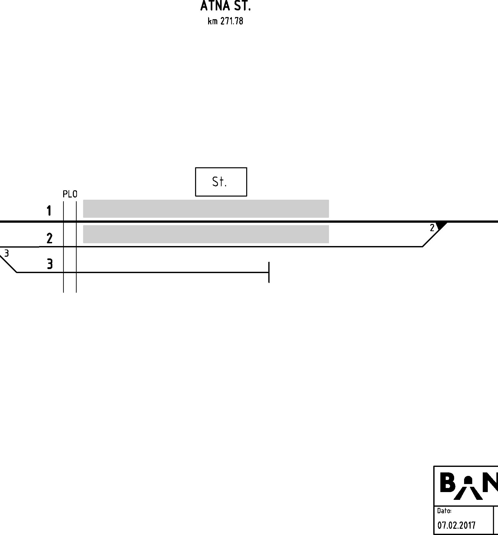 Track plan Atna stasjon