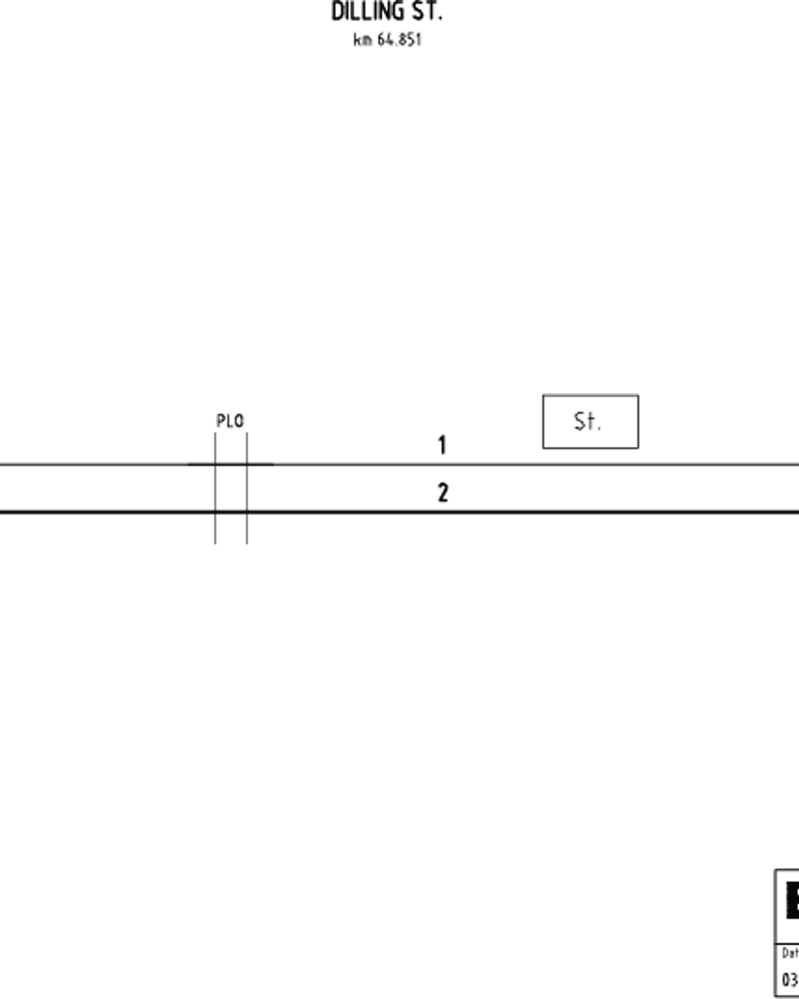 Track Plan Dilling station