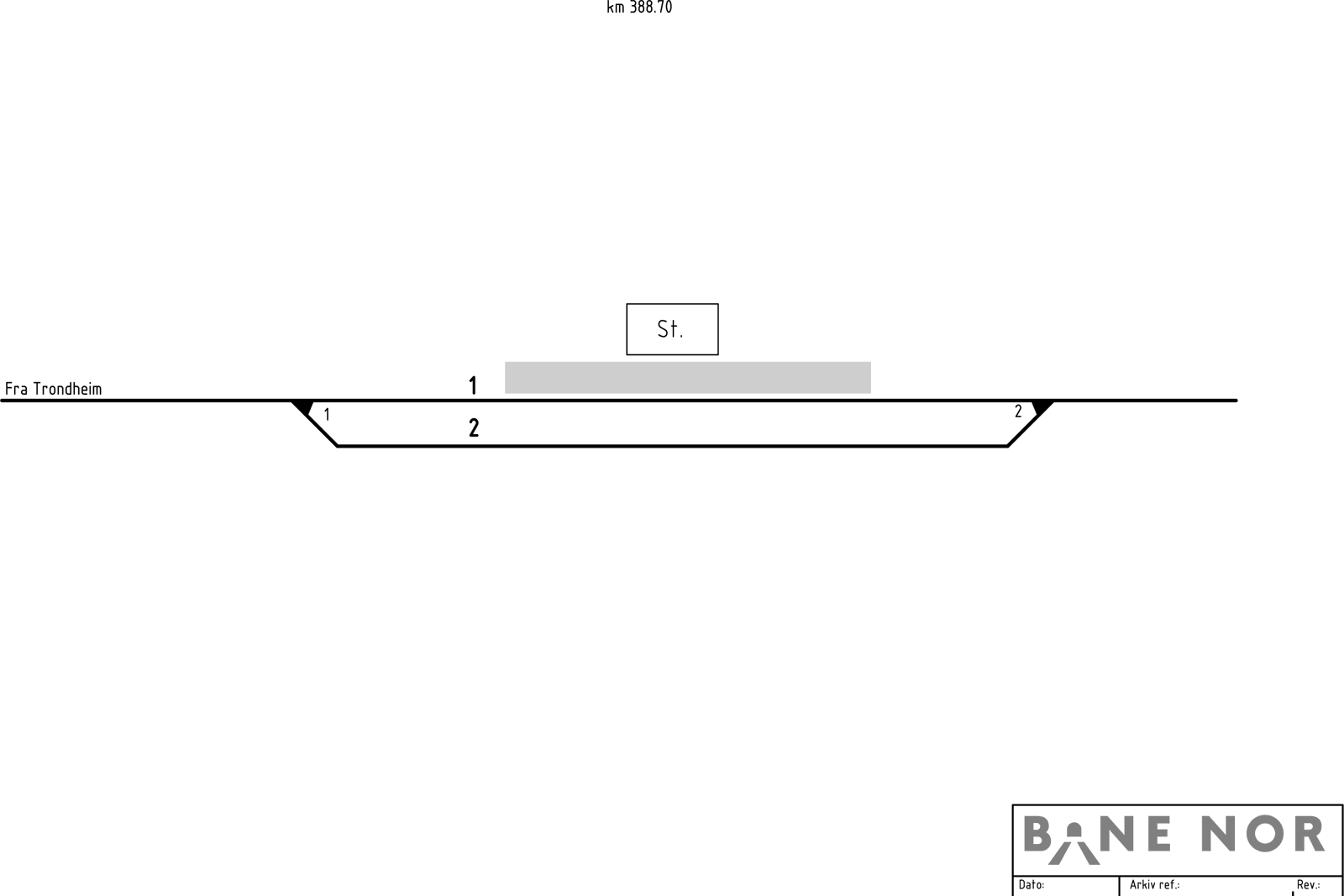 Track plan Eiterstraum station