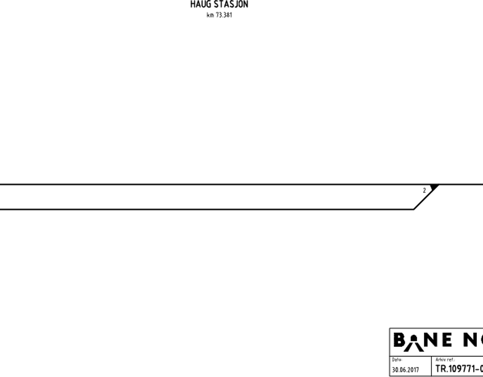 Track plan Haug station