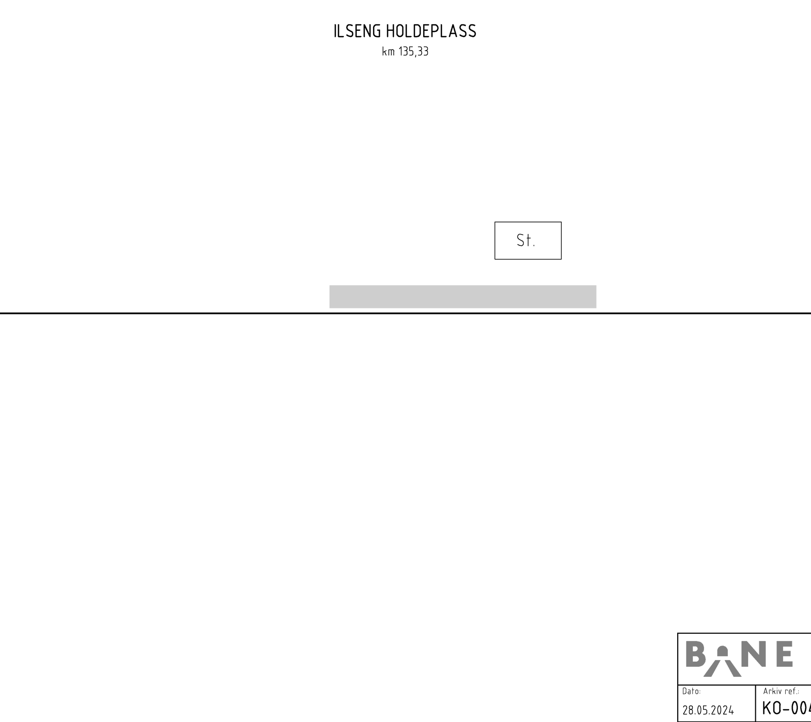 Track plan for Ilseng stasjon