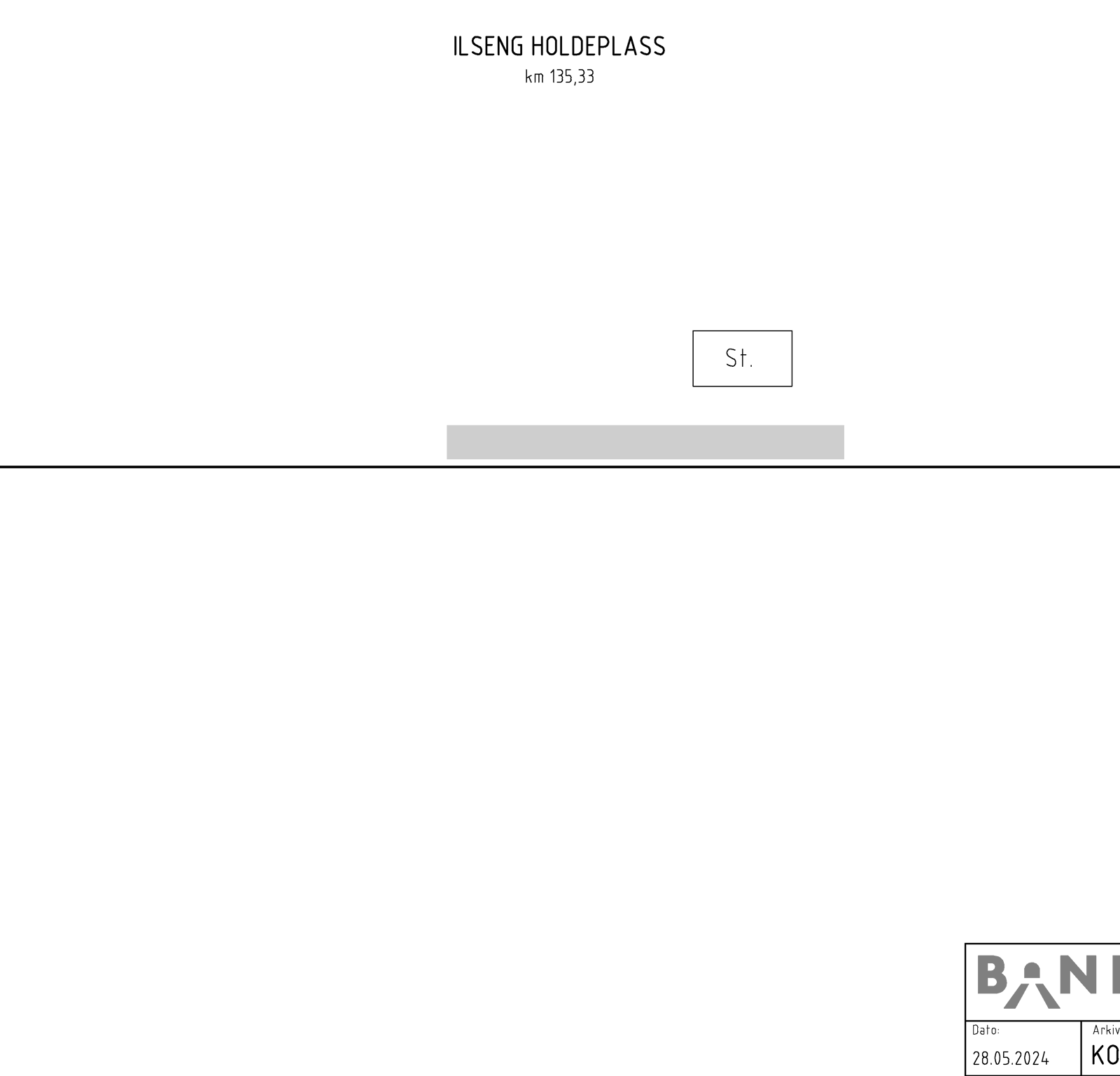 Track plan for Ilseng stasjon