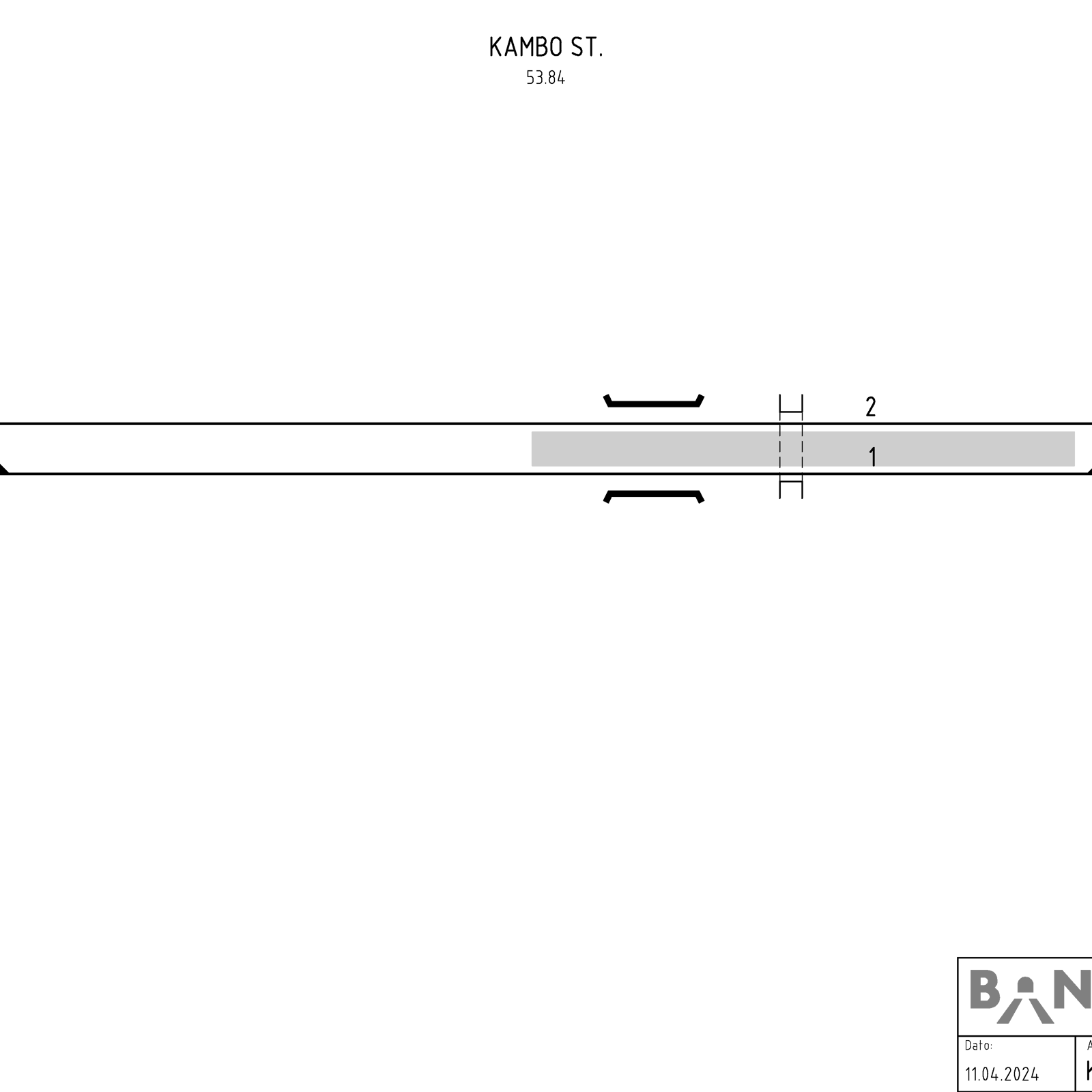 Track plan Kambo station