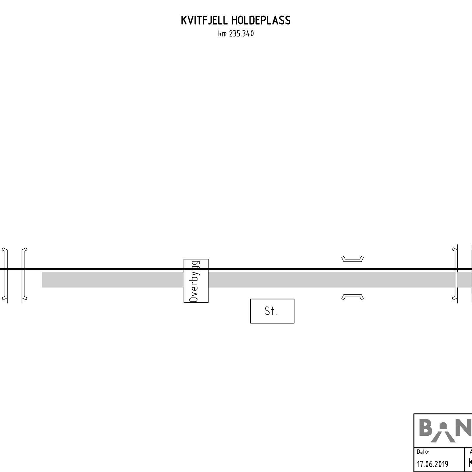 Sporplan for Kvitfjell stasjon