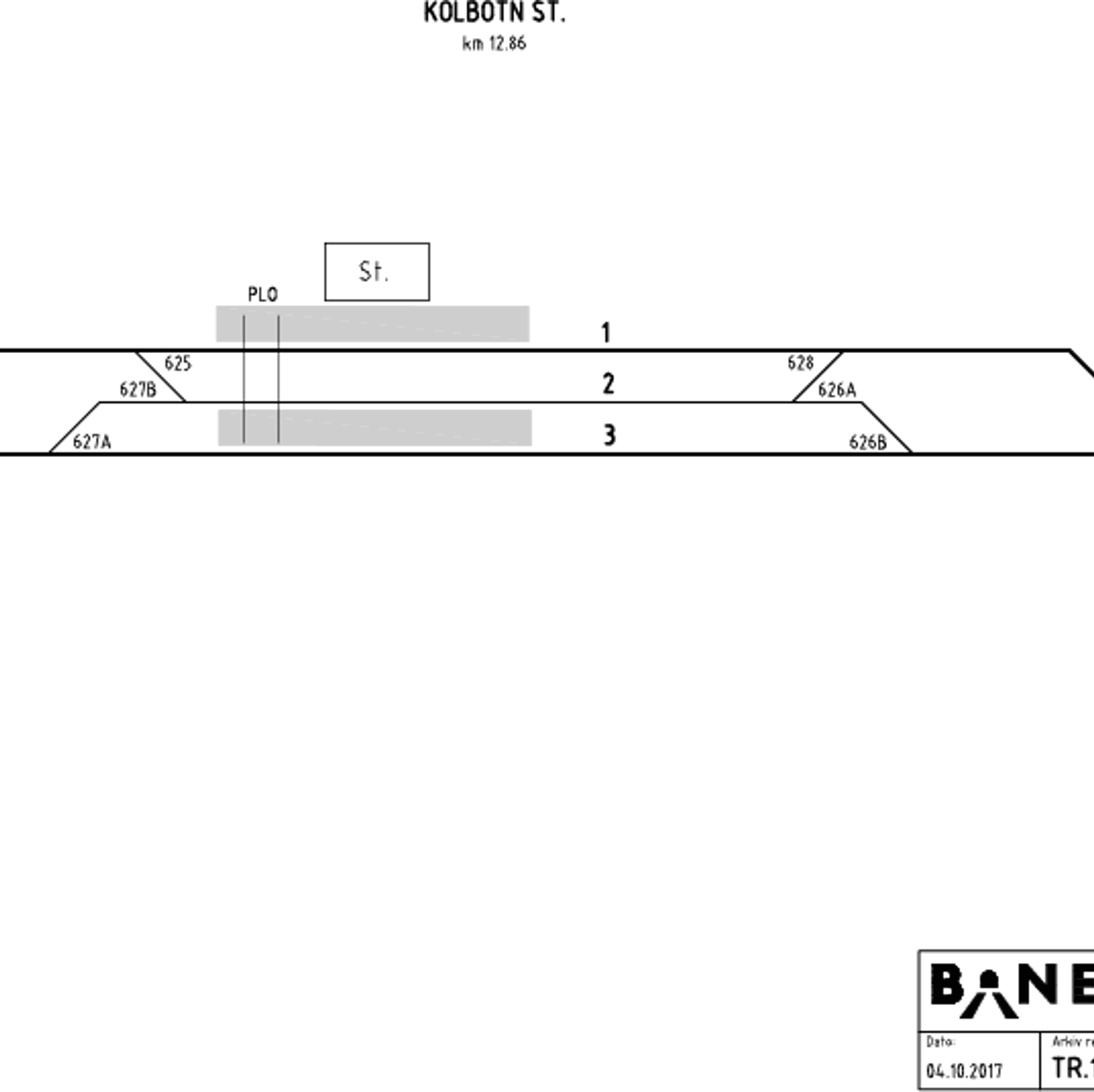 Track plan Kolbotn station