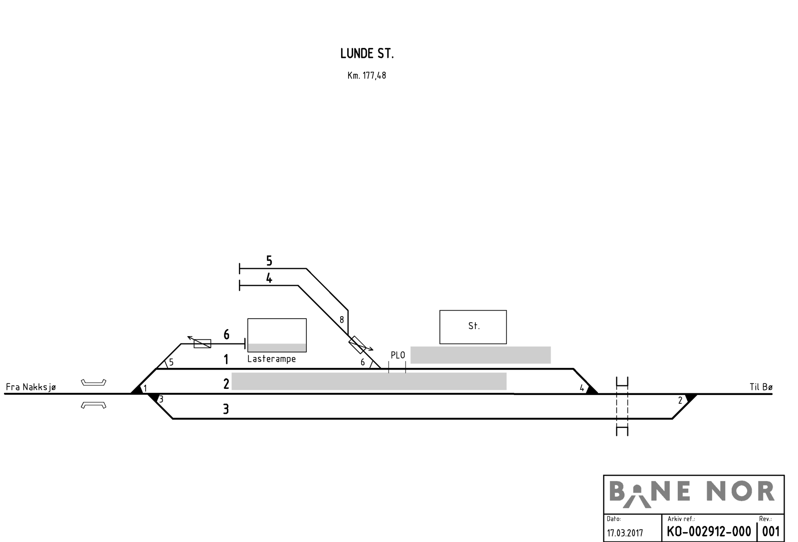 Sporplan Nakksjø stasjon