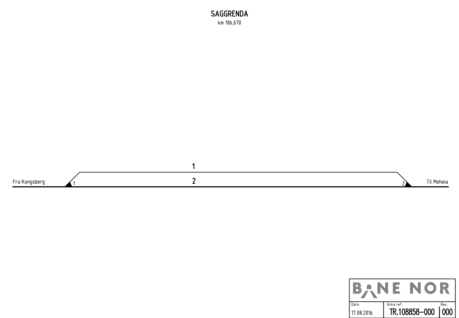 Track plan Saggrenda station