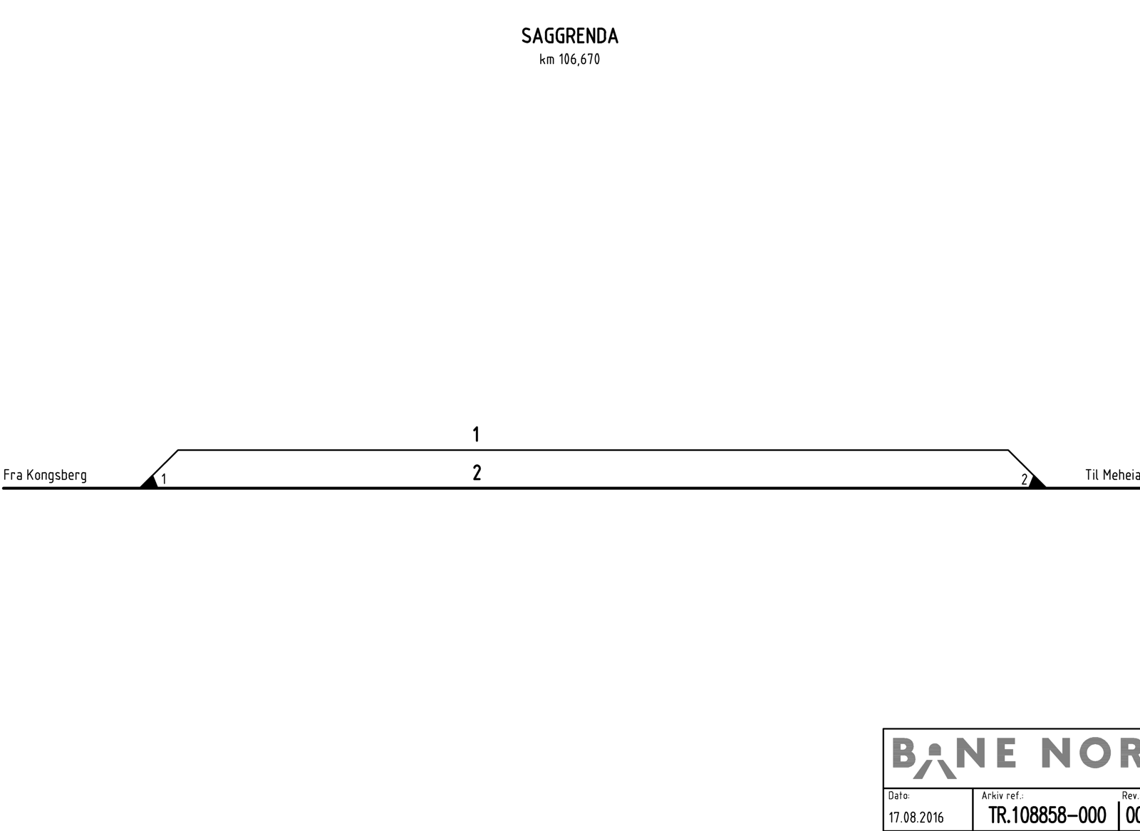 Track plan Saggrenda station