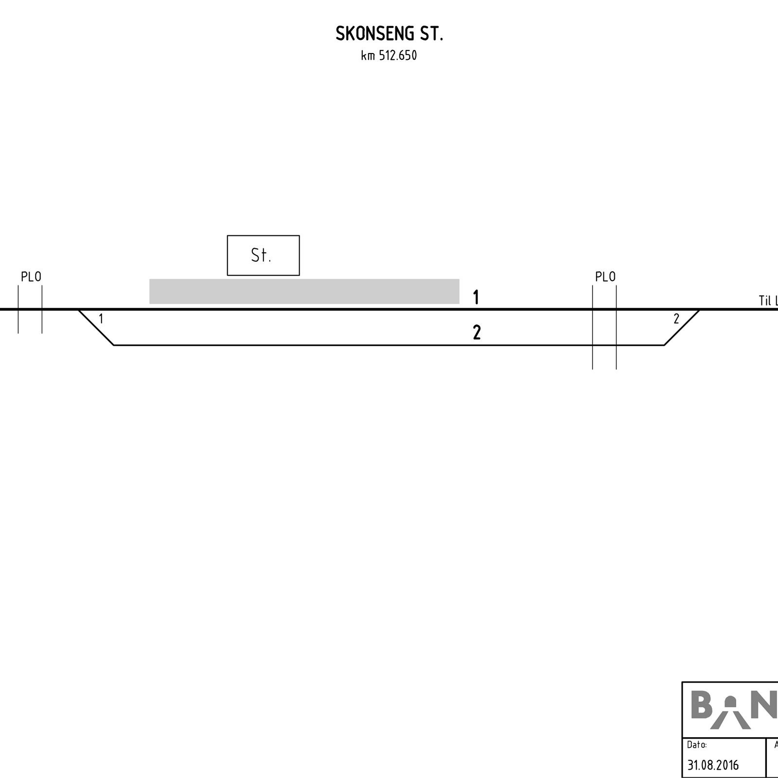 Track plan Skonseng station