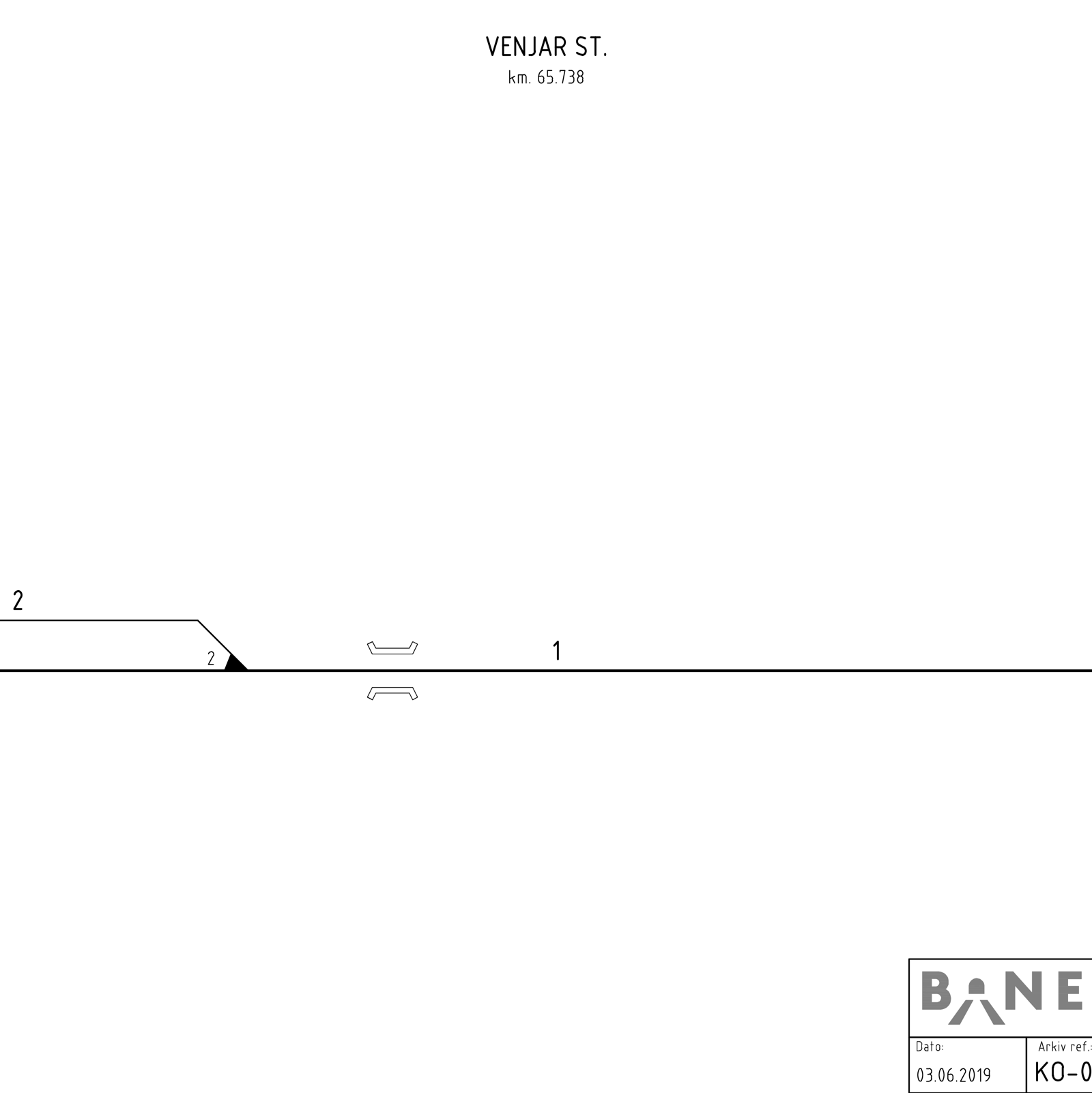 Track plan Venjar station